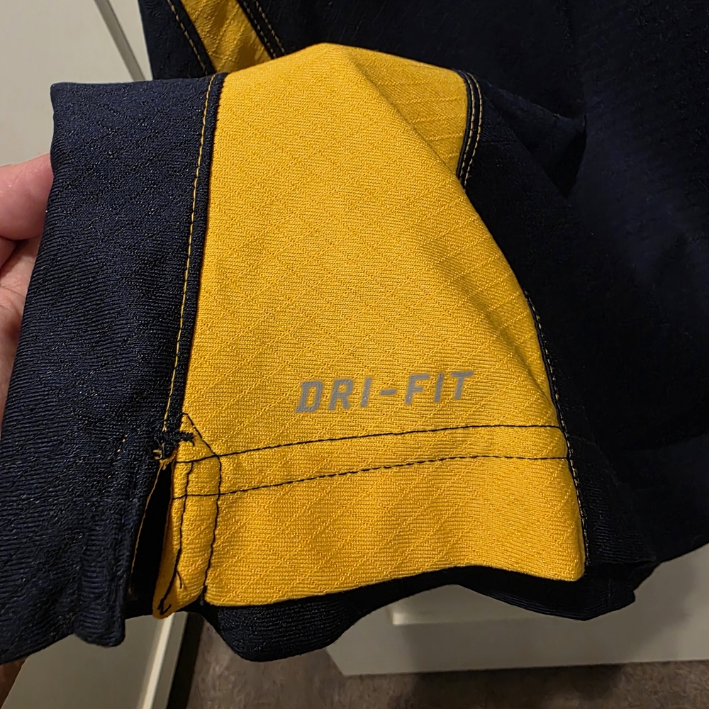 Nike WVU West Virginia University Dri-Fit Men Polo Shirt Mountaineers Football - Picture 5 of 10